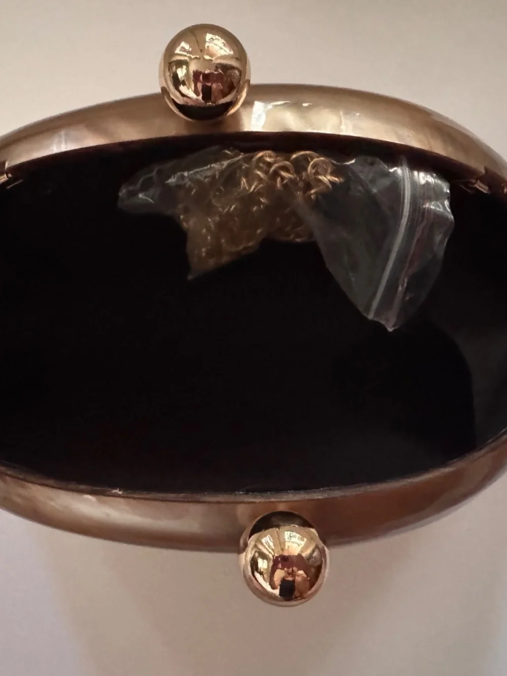 NEW Ramla Marrakech Hand-Crafted Gold Clutch & Crossbody